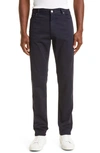 Zegna City Fit Stretch Cotton Pants In Navy