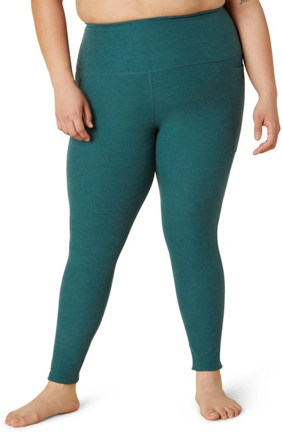 Beyond Yoga Spacedye Take Me Higher Long Legging In Deep Sea Heather