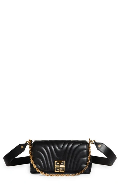 Givenchy Small 4g Crossbody Bag In Calf Leather In Noir