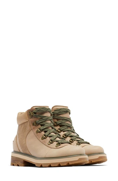 Sorel Lennox Hiker Waterproof Brushed-leather Ankle Boots In Brown