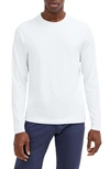 Rhone Element Long Sleeve Organic Cotton Blend T-shirt In White