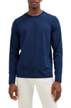 Rhone Element Long Sleeve Organic Cotton Blend T-shirt In Navy