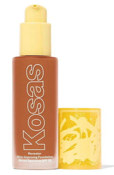 Kosas Revealer Skin-improving Foundation Spf 25 With Hyaluronic Acid And Niacinamide Deep Warm 370 1 oz /