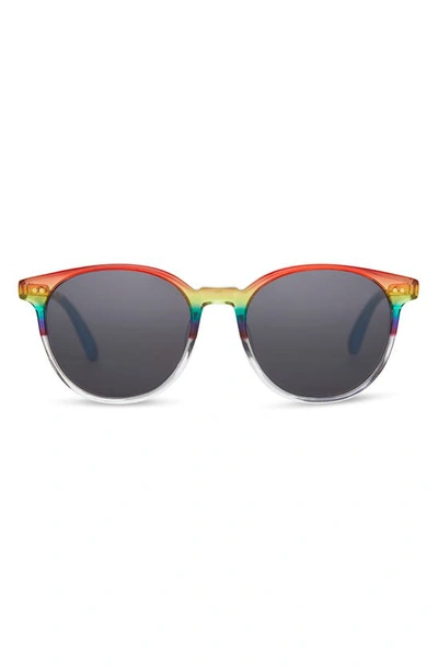 Toms Bellini 52mm Round Sunglasses In Rainbow/indigo