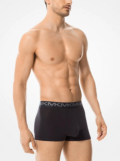 Michael Kors 3-pack Stretch Cotton Boxer Brief In Black