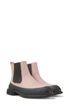 Camper Pix Chelsea Boot In Pink/ Black