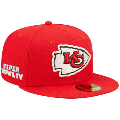 New Era Kansas City Chiefs Team Color Basic 59 Fifty Fitted Cap In Red