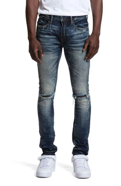 Prps Windsor Distressed Ripped Knee Stretch Skinny Jeans In Light Indigo