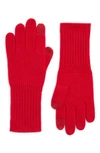 Nordstrom Recycled Cashmere Gloves In Red Lychee