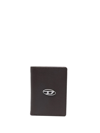 Diesel Logo-plaque Detail Bi-fold Wallet In Braun