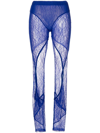 DION LEE LACE HIGH-WAISTED LEGGINGS