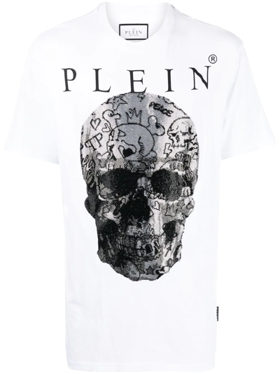 PHILIPP PLEIN SKULL-PRINT SHORT-SLEEVE T-SHIRT