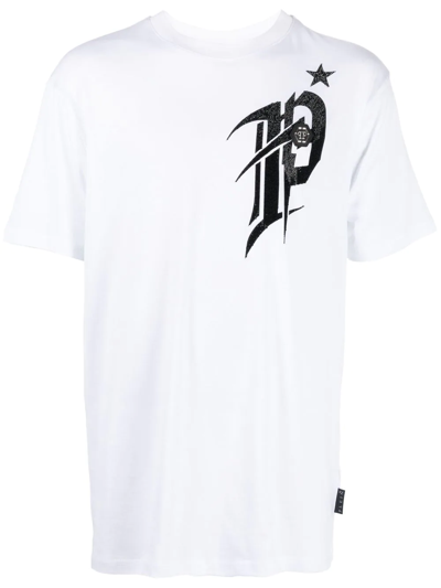 Philipp Plein Logo-print Short-sleeved T-shirt In White