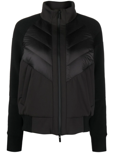 Woolrich Suffolk Panelled Puffer Jacket In Black