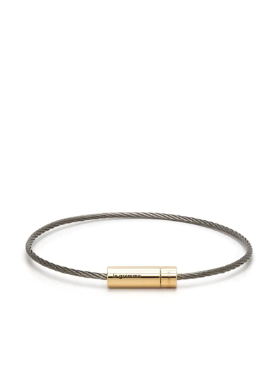 Le Gramme 18kt Yellow Gold And Sterling Silver 6g Cable Bracelet