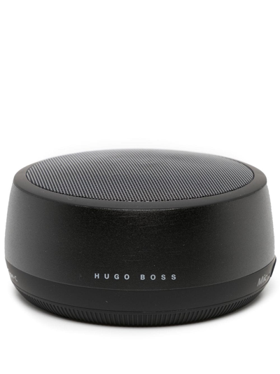 Hugo Boss Logo-print Speaker In Schwarz