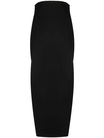 Rick Owens Ultra High-waisted Pencil Skirt In Black