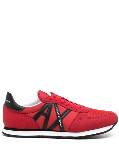 Armani Exchange Sneakers Cherry Polyamide In Rot