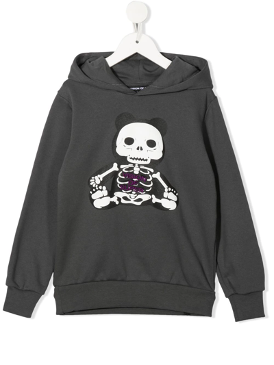 Vision Of Super X-ray Print Hoodie In Grau