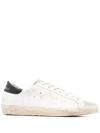 GOLDEN GOOSE SUPER-STAR DISTRESSED LACE-UP SNEAKERS