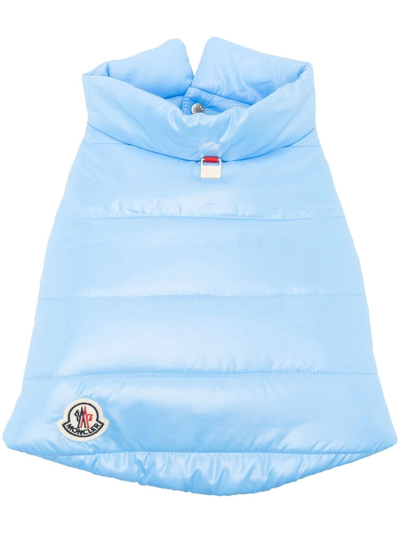 Moncler Poldo Vinyl Dog Puffer-jacket In Blue