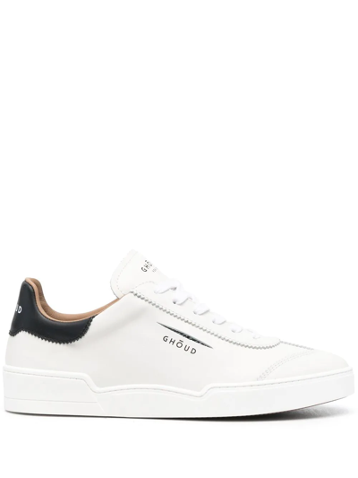 Ghoud Lace-up Low-top Sneakers In White