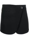 Coperni Jupe Courte Asymétrique In Schwarz