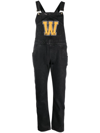 Washington Dee Cee Denim Washington Jumpsuit With Contrasting Logo Patch In Schwarz