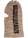 Aries Logo-print Knitted Balaclava In Mehrfarbig