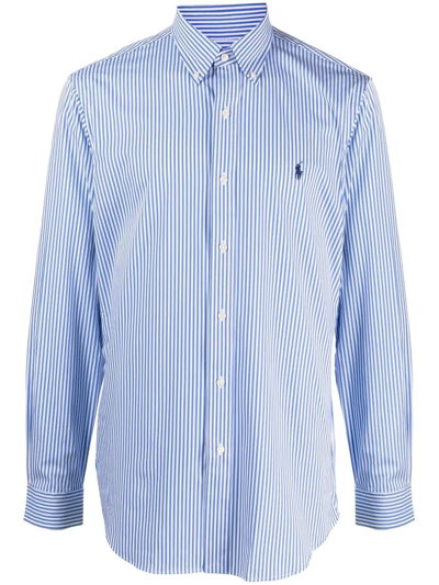 Polo Ralph Lauren Pinstriped Button-down Shirt In Multi-colored