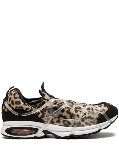 Nike Air Kukini Leopard-print Sneakers In Black/kumquat-multi-color-white-action Red