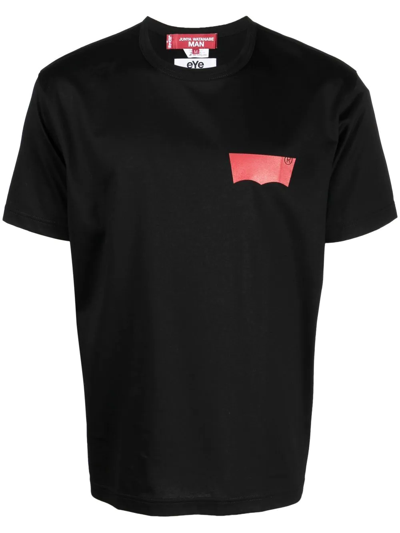 Junya Watanabe X Levi's Logo-print T-shirt In Black