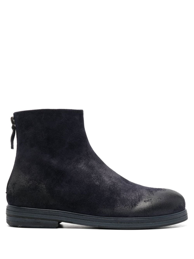 Marsèll Calf Leather Ankle Boots In Blau