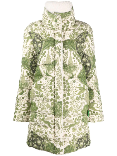 Etro Padded Button-front Jacket In Green