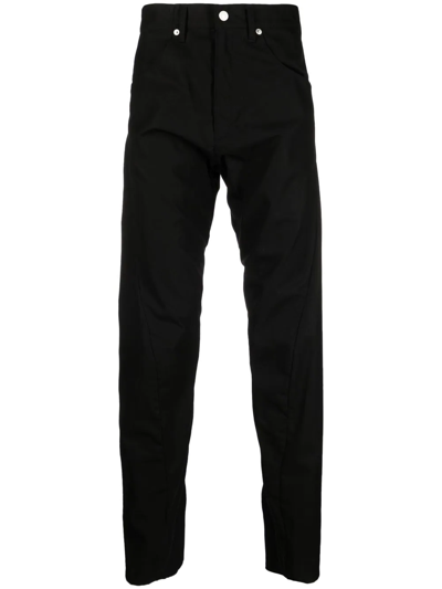 Junya Watanabe Mid-rise Straight-leg Trousers In Schwarz