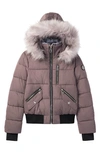 Noize Vic Heavyweight Bomber Jacket In Plum
