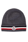 MONCLER TRICOLOR WOOL CAP