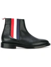 THOM BROWNE STRIPED DETAIL CHELSEA BOOTS,MFB116A0019811867788