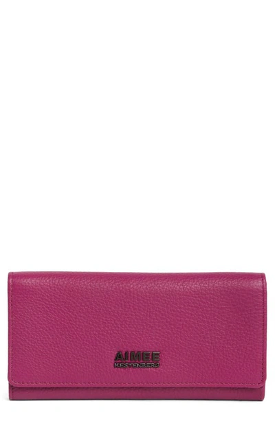 Aimee Kestenberg Sovana Foldover Slim Wallet In Iris