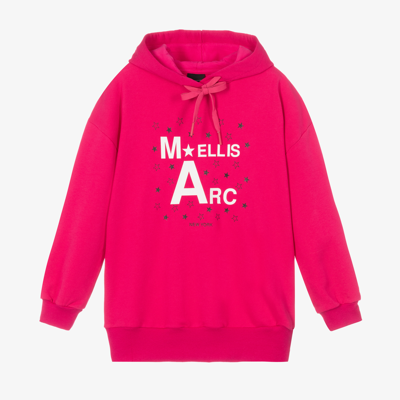 Marc Ellis Kids' Girls Pink Cotton Logo Hoodie