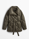 MASSIMO DUTTI DOUBLE-BREASTED PUFFER JACKET