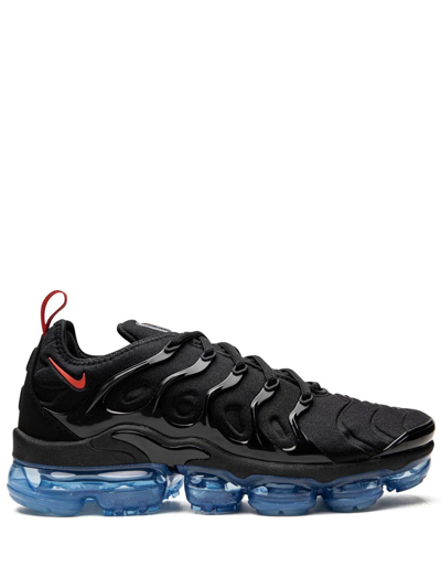 Nike Men's Air Vapormax Plus Shoes In Black/ Game Royal/ White