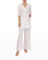 Everyday Ritual Kinsley Cotton Gauze Tunic Top In White