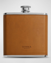 Shinola Unisex Leather-wrapped Flask, 6oz