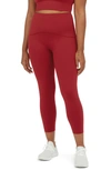 Spanx ® Booty Boost Active High Waist 7/8 Leggings In Rich Red