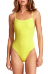 Seafolly Sea Dive Scoop Neck One-piece Swimsuit In Wild Lime