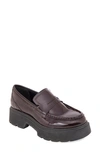 Kenneth Cole Women's Marge Platform Loafers In Bordeaux