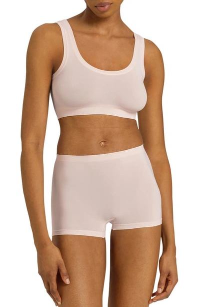 Hanro Touch Feeling Crop Top In 1348 - Morning Glow