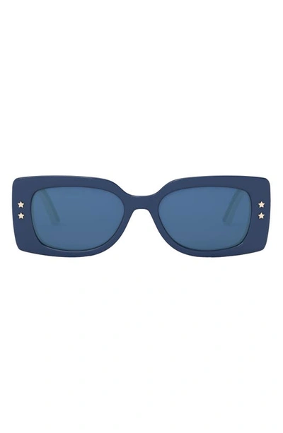 DIOR 'DIORPACIFIC S1U 53MM RECTANGULAR SUNGLASSES