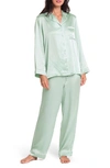 Papinelle Silk Pajamas In Matcha
